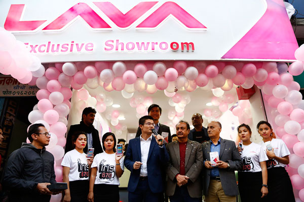 Lava inaugurates its exclusive showroom in New Road, Kathmandu