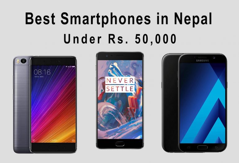 smartphone under rs. 50,000 in nepal