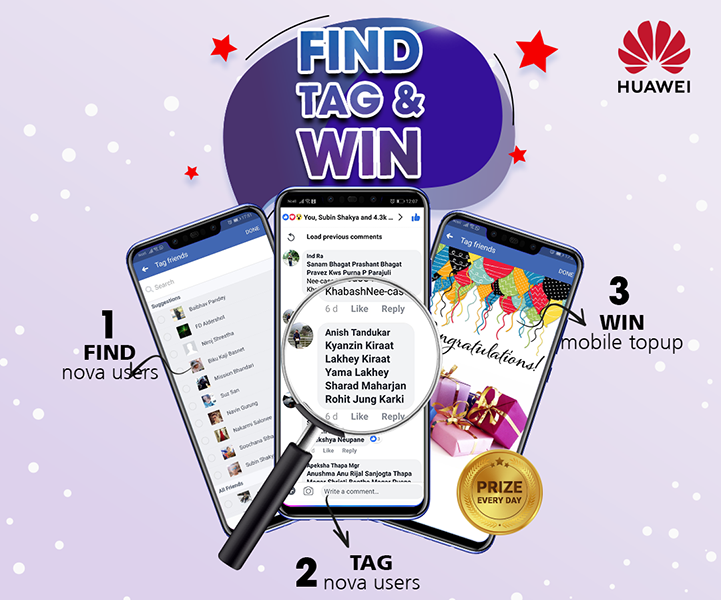 Win mobile top up everyday from Huawei