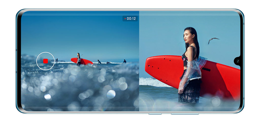 Huawei P30 and P30 Pro dual-view video mode