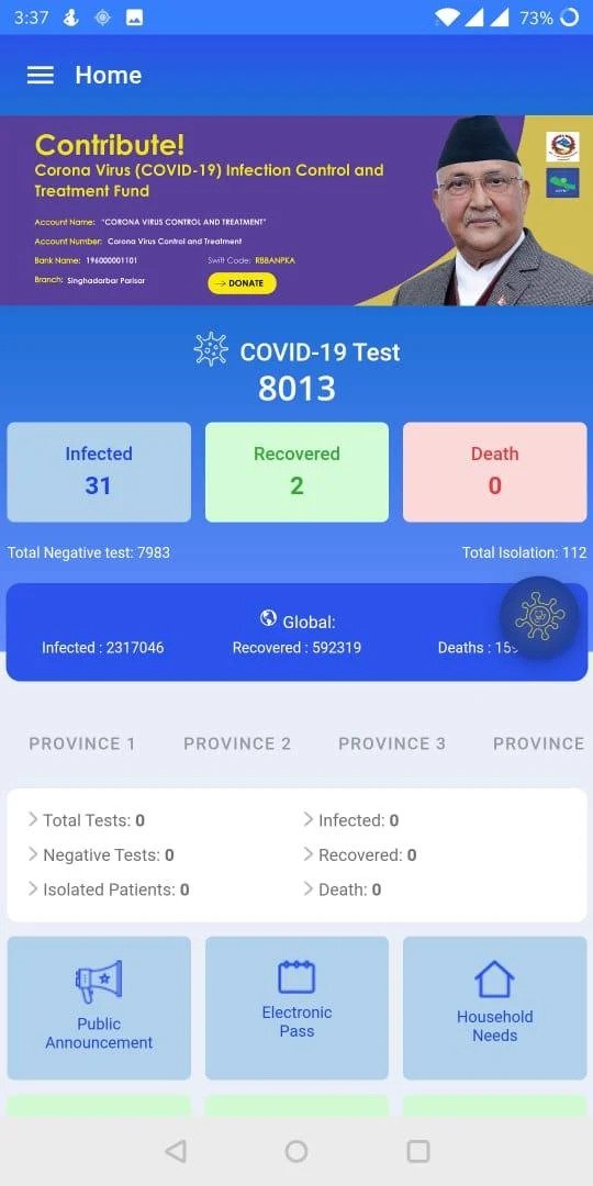 COVIDNP App