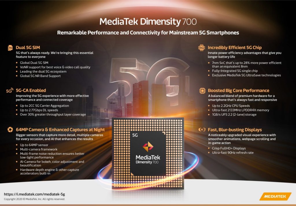 MediaTek Dimensity 700 chipset