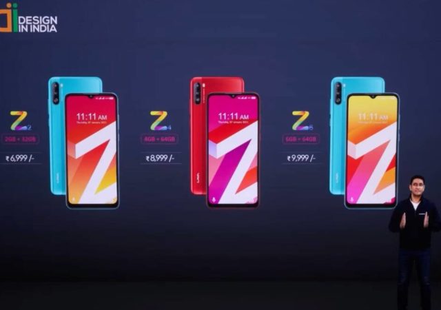 Lava Z series phones