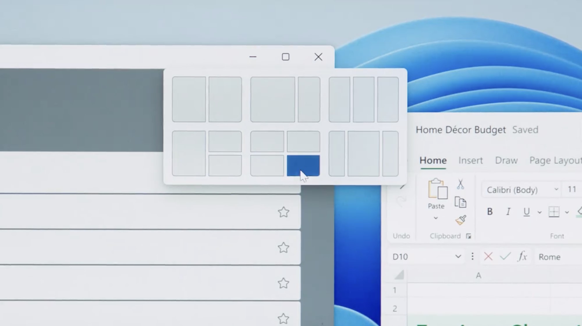 Windows 11 Snap layout 