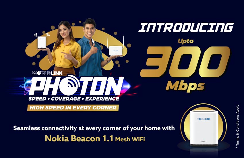 WorldLink Photon series: 300 Mbps internet