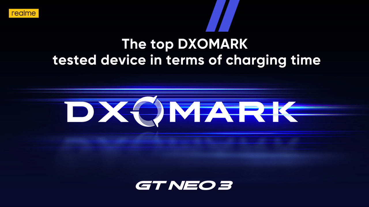 Realme GT Neo 3 tops DXOMARK test for charging
