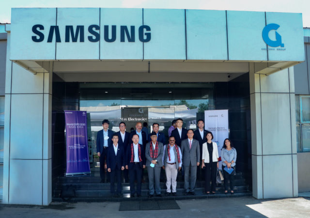 Samsung TV Factory Nawalparasi, Nepal inauguration
