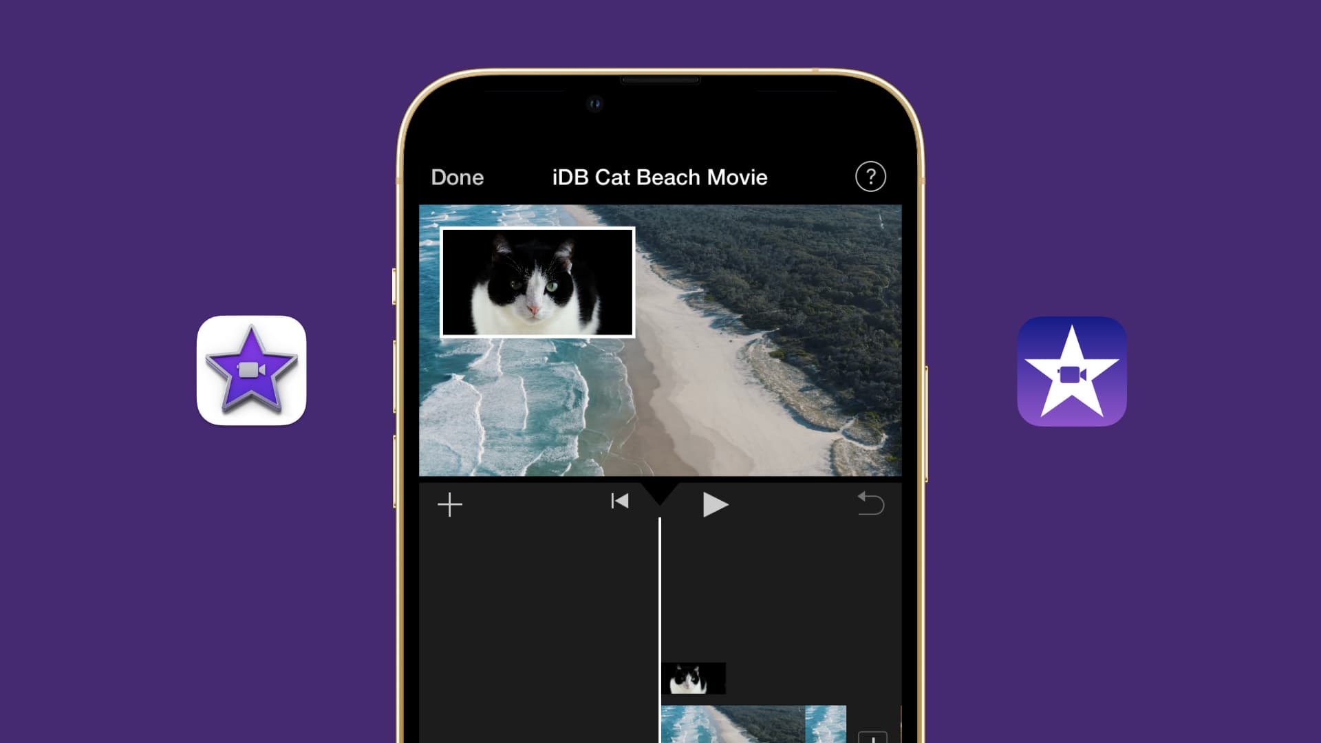 Combine videos on an iPhone