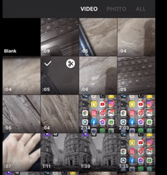 Combine videos on InShot App