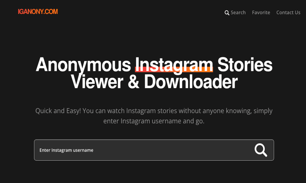 IGANONY: FREE INSTAGRAM STORY VIEWER - Enepsters