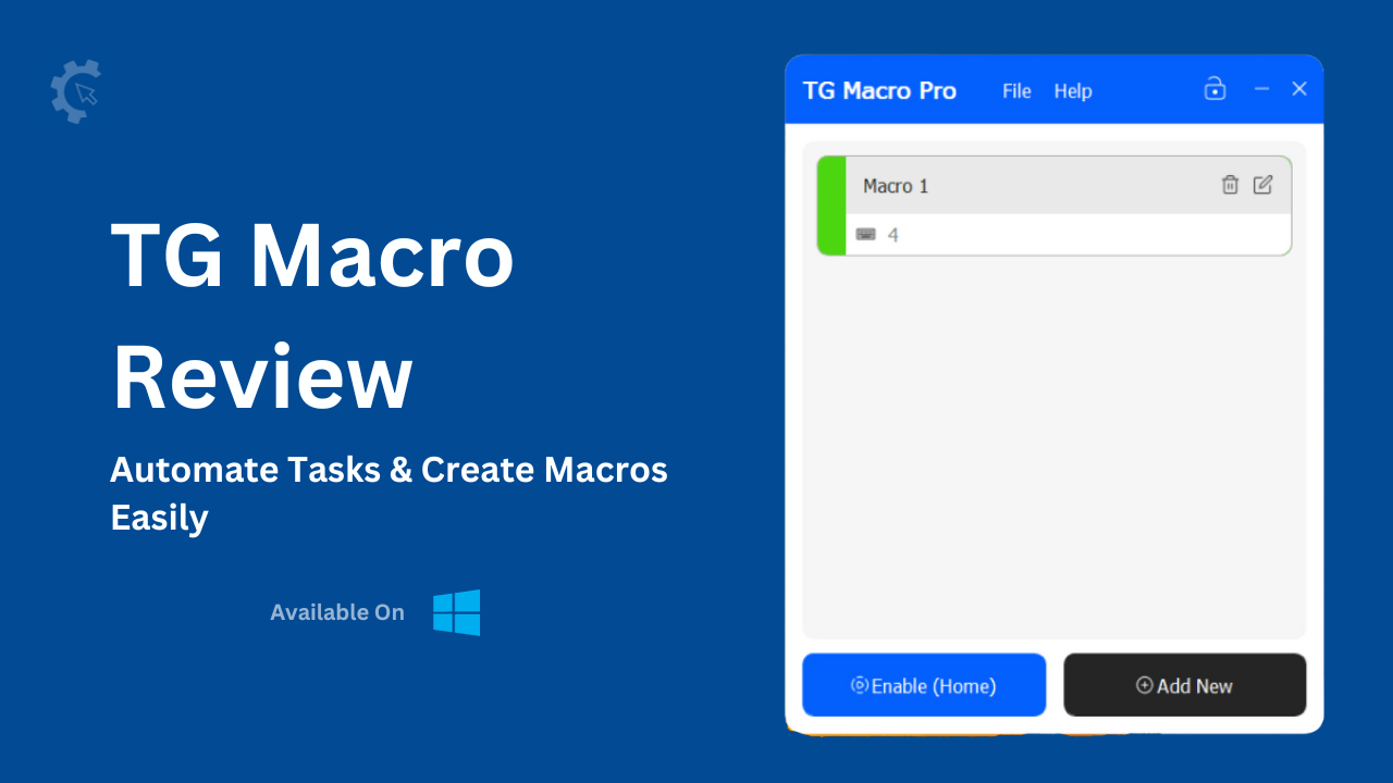 TG Macro: Create Macros, Automate Duties Simply