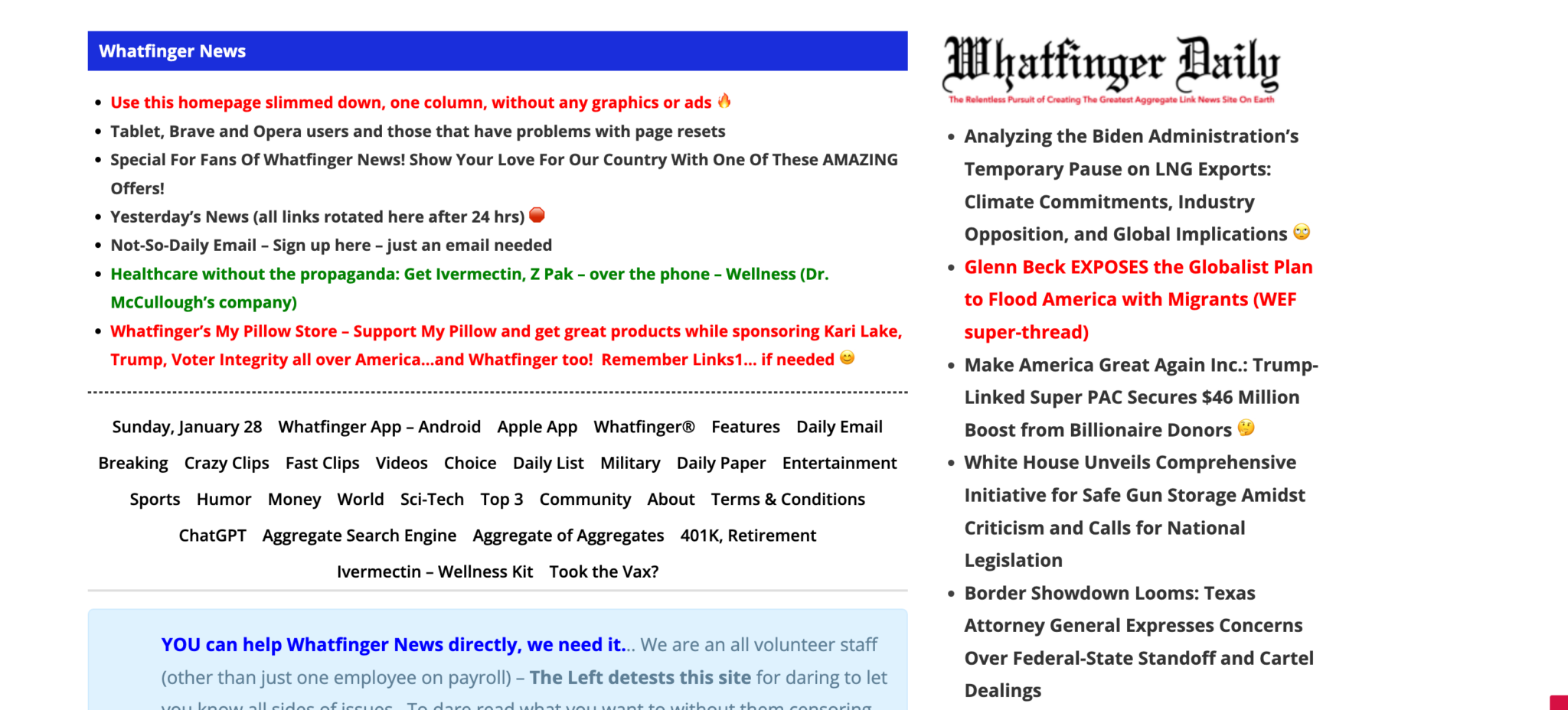 Whatfinger News Alternative to Drudge Alternative